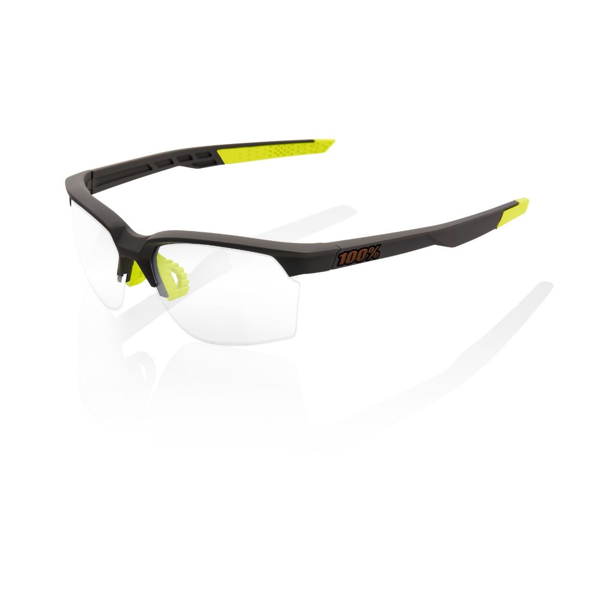 100% Sportcoupe Soft Tact Cool Grey with Photochromic Lens