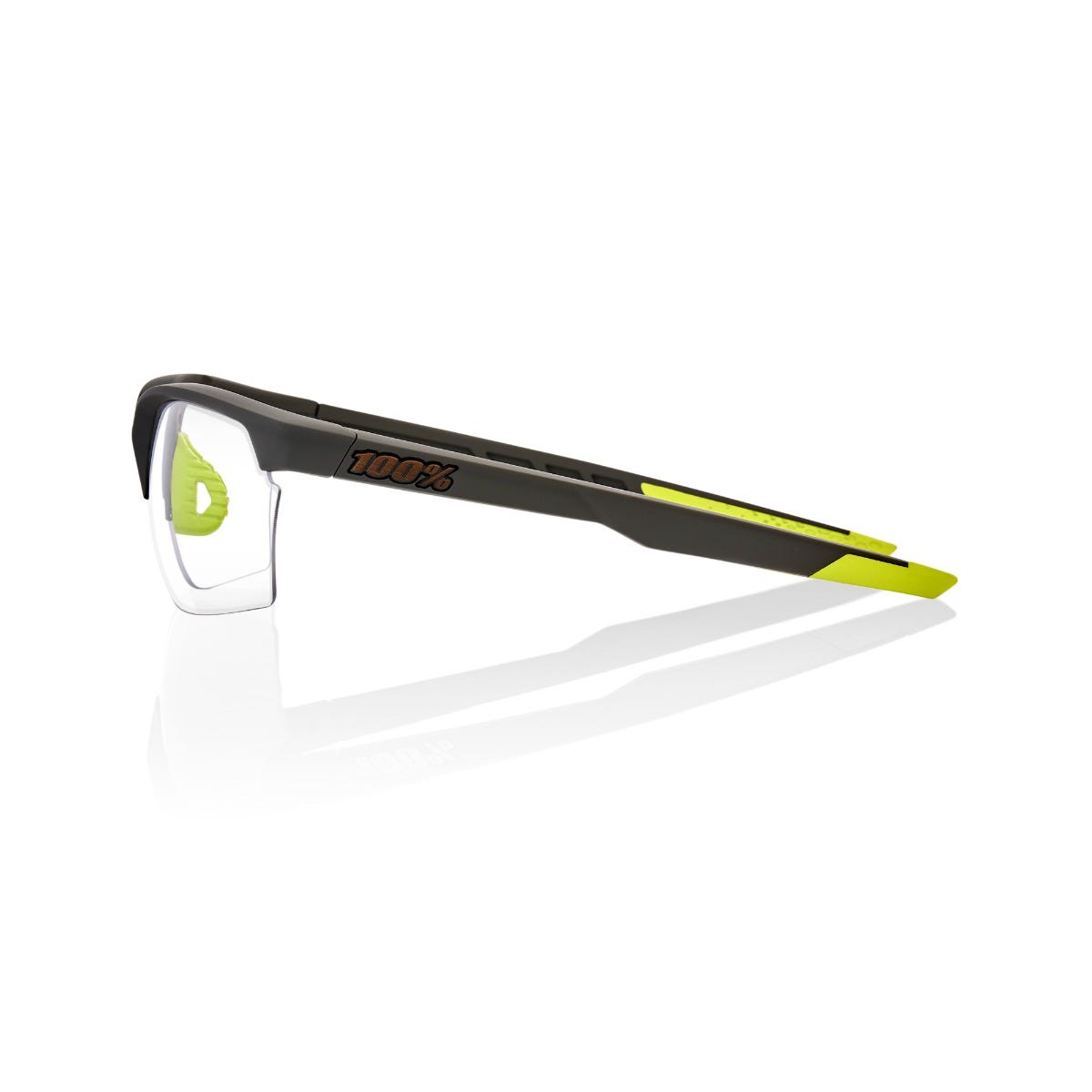 100% Sportcoupe Soft Tact Cool Grey with Photochromic Lens