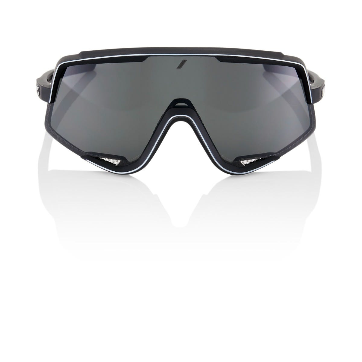 100% Glendale Sunglasses Soft Tact Black with Smoke Lens