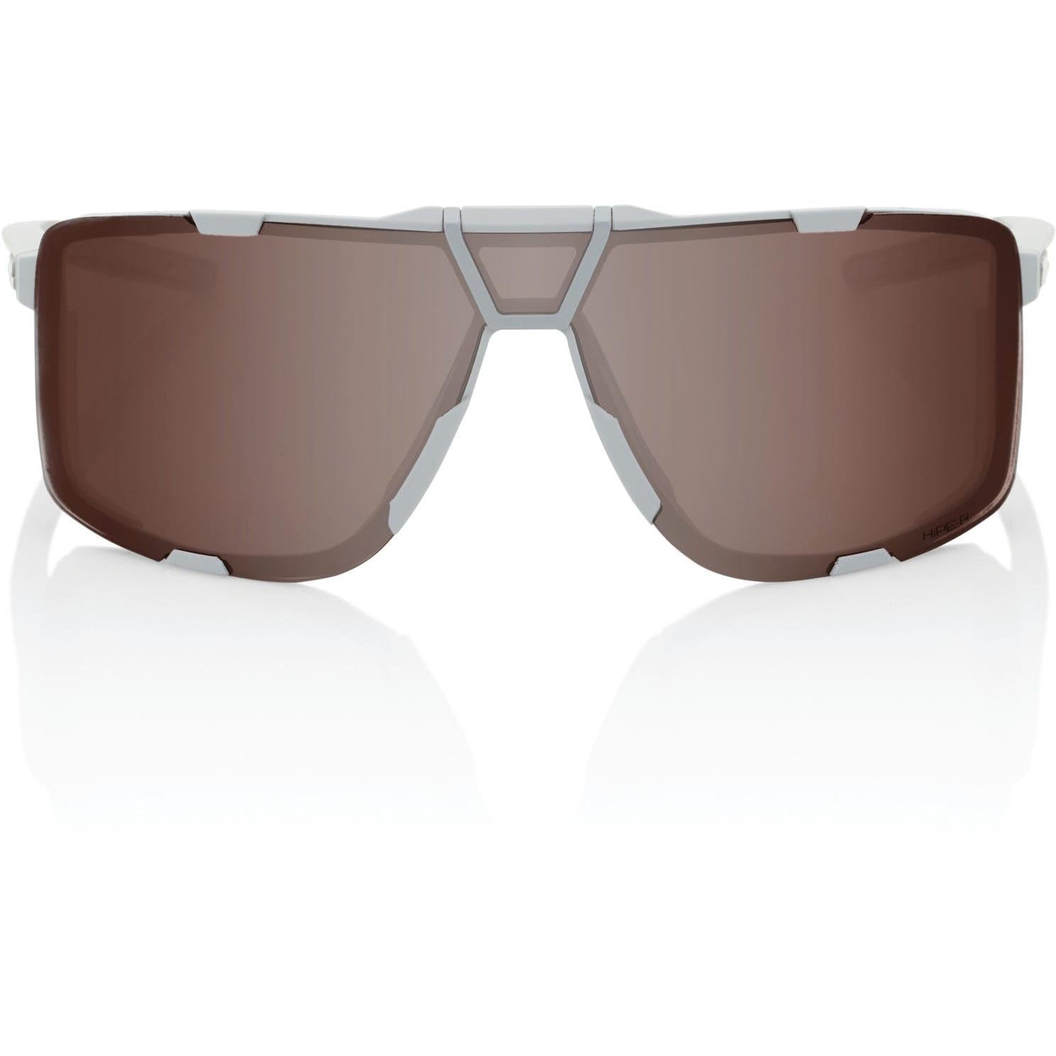 100% Eastcraft Sunglasses Soft Tact Cool Grey with HiPer Crimson Mirror Lens