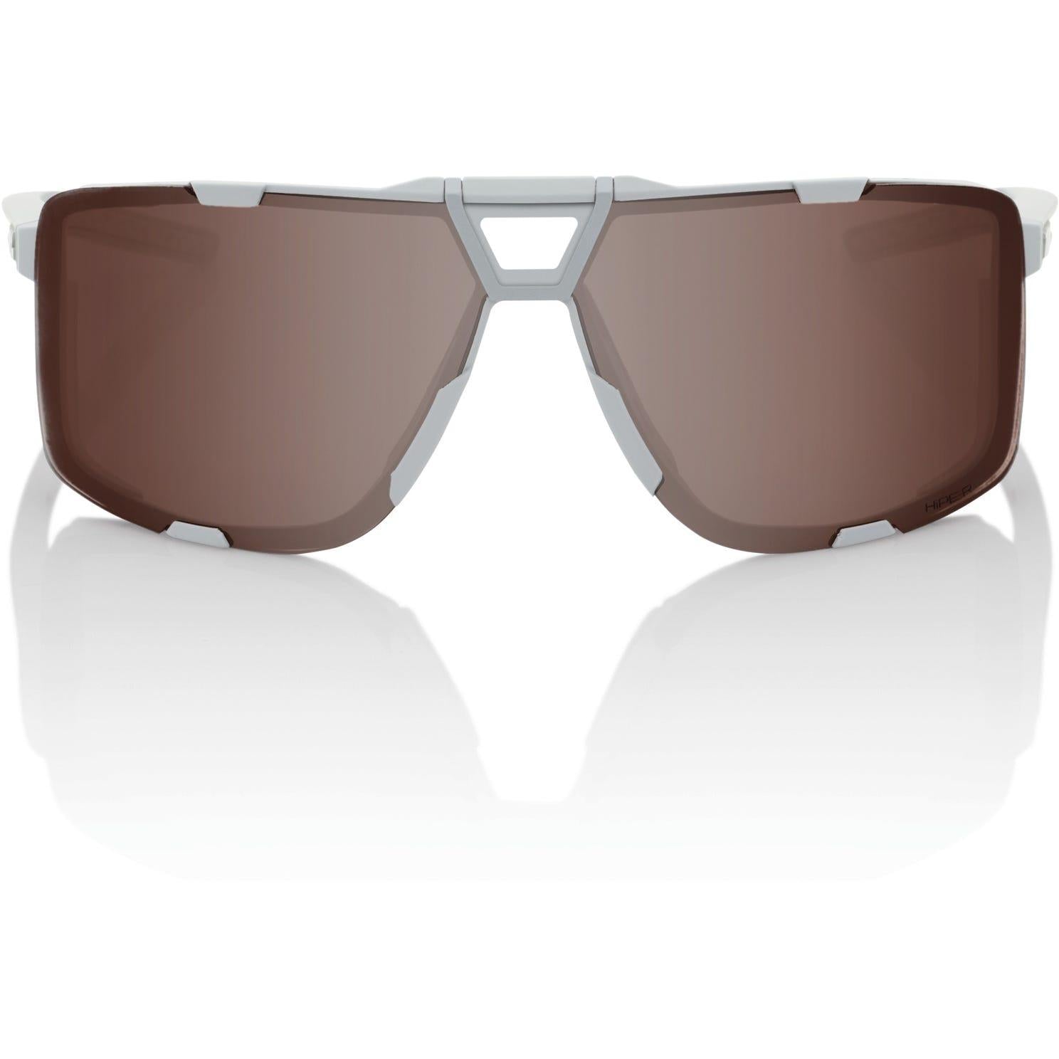 100% Eastcraft Sunglasses Soft Tact Cool Grey with HiPer Crimson Mirror Lens
