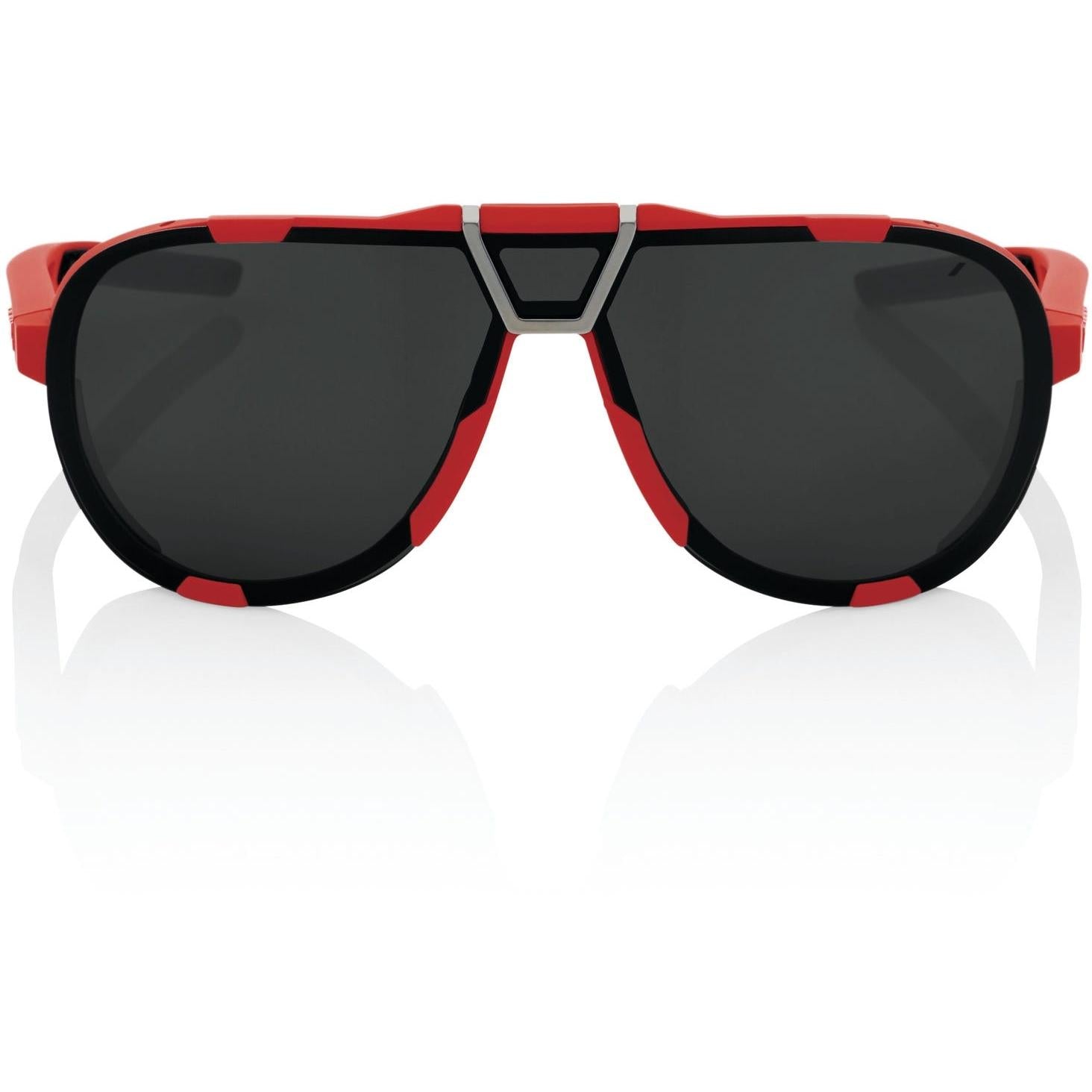100% Westcraft Sunglasses Soft Tact Red with Black Mirror Lens