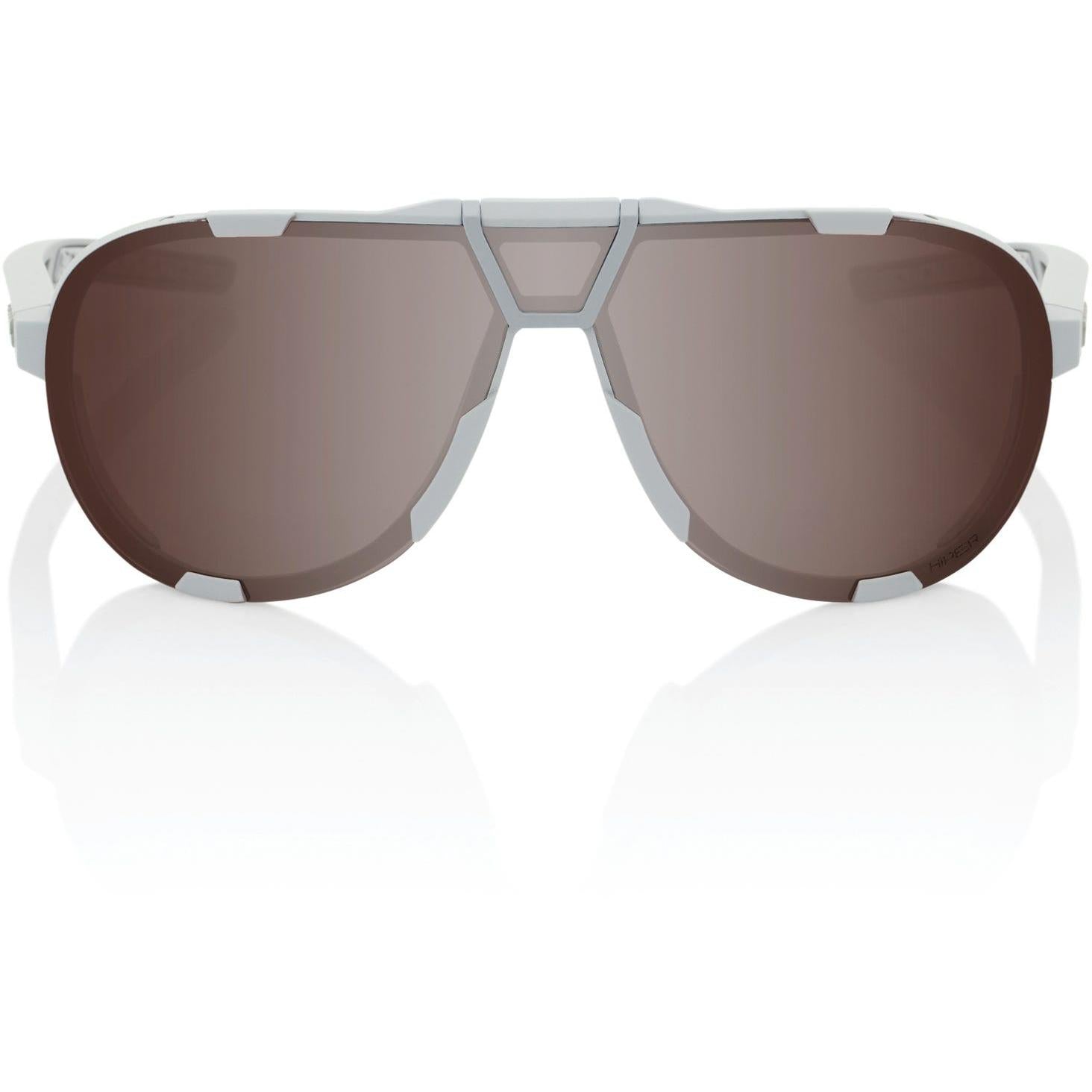 100% Westcraft Sunglasses Soft Tact Cool Grey with HiPER Crimson Silver Lens