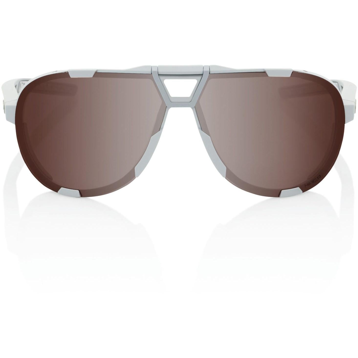 100% Westcraft Sunglasses Soft Tact Cool Grey with HiPER Crimson Silver Lens
