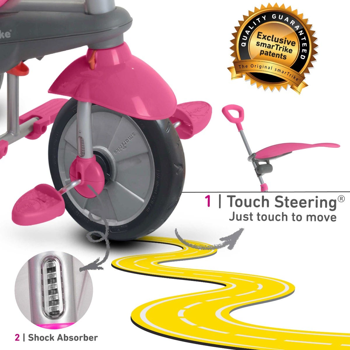 SmartTrike Carnival 3in1 Tricycle Pink