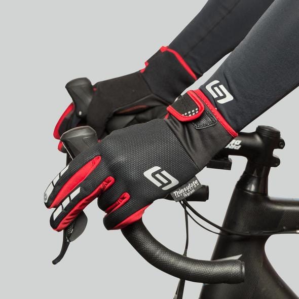 Bellwether Coldfront Full Finger Gloves Black/Red