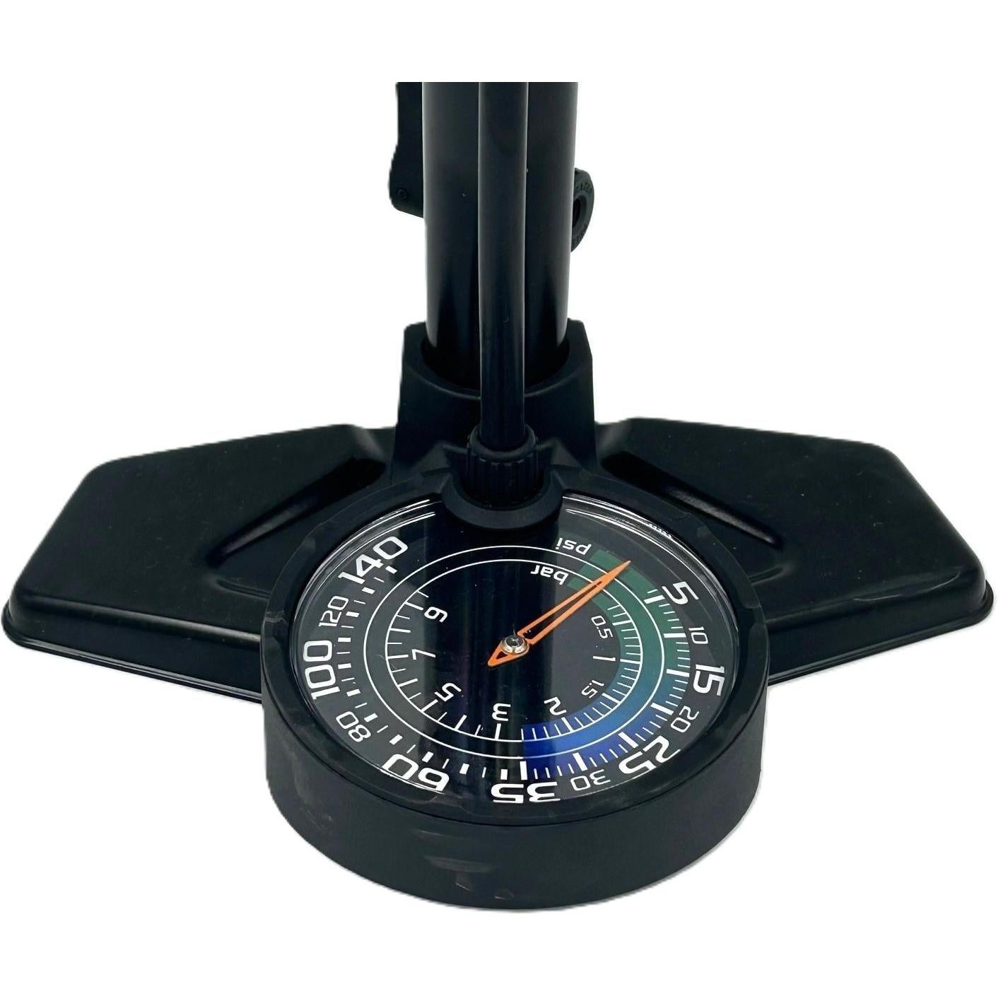 Jetblack Biggest Fella 2.0 Dual Gauge Floor Pump