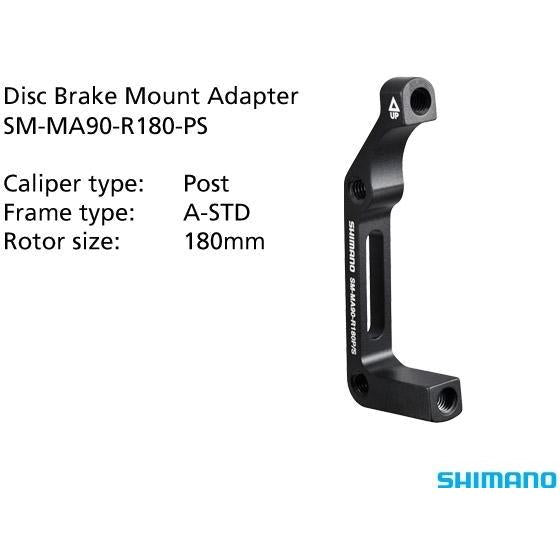 Shimano Brake Adaptor Rear Post MA90 R180 180mm