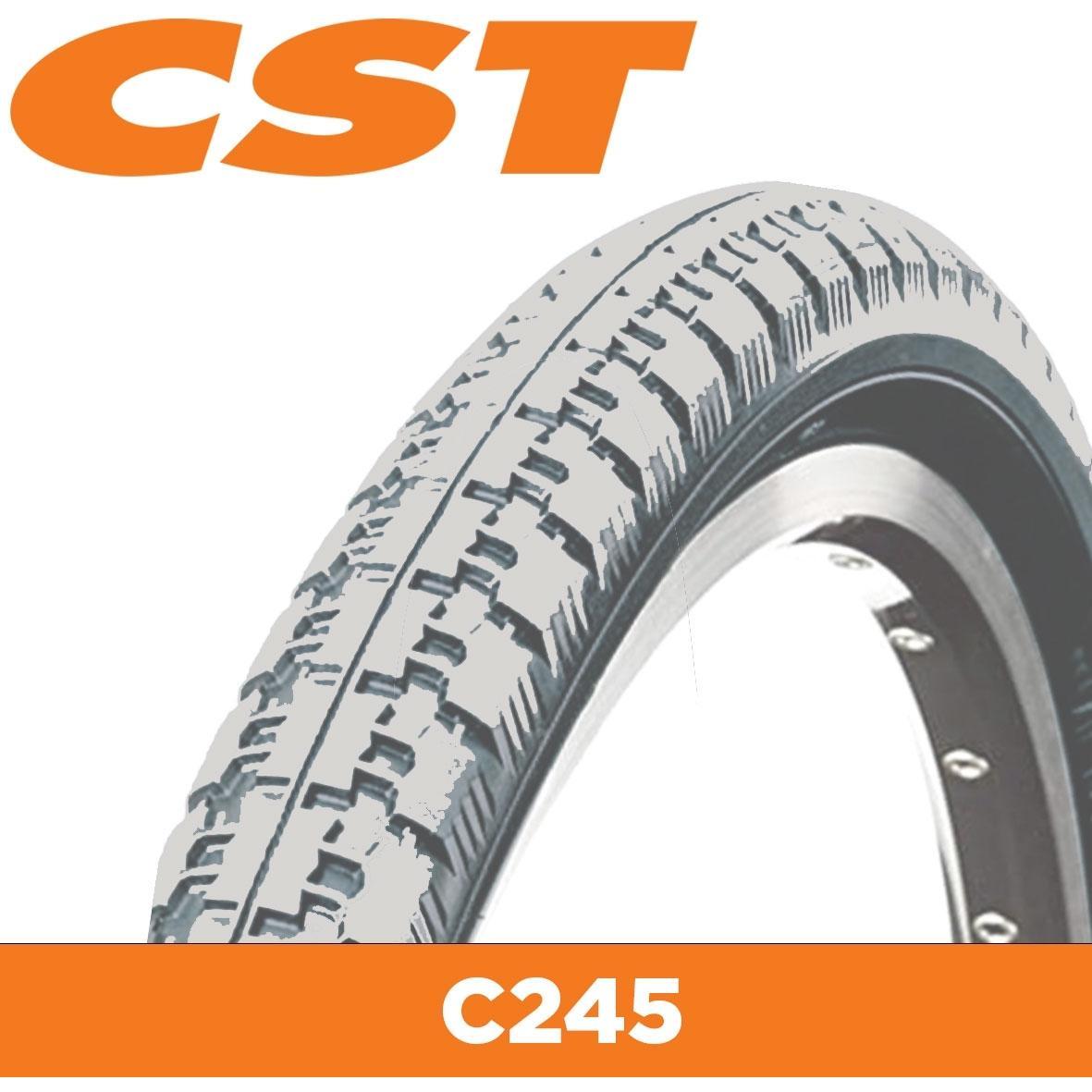 CST C245 Wheelchair Tyre 24 x 1 3/8'' Grey