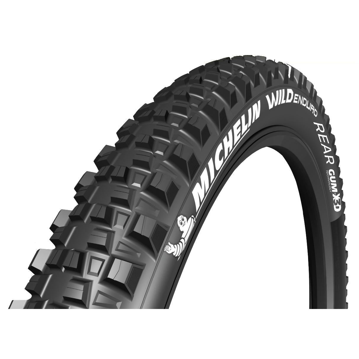 Michelin Wild Enduro Gum-X3D TR Folding MTB Rear Tyre 27.5 x 2.4''
