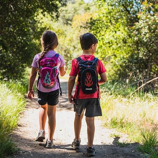 Camelbak Mini MULE Hydration Pack 1.5L Hot Pink/Purple Stripe