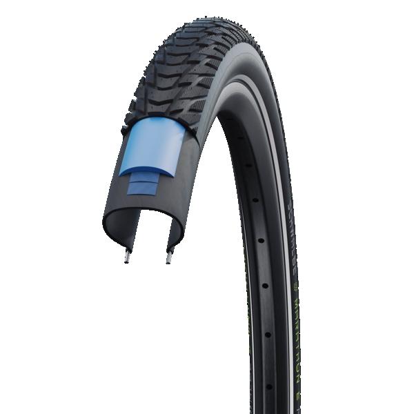 Schwalbe Marathon E-Plus Commuter Tyre 27.5 x 2.0'' Black/Reflective