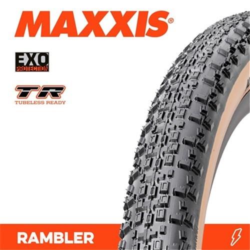Maxxis Rambler Exo TLR Gravel Tyre 60 TPI 700 x 40c Tan Wall