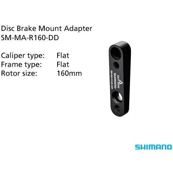 Shimano SM-MA-R160-DD Adapter 160mm Rear Caliper Flat Mount