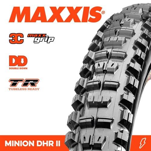 Maxxis Minion DHR II Folding MTB Tyre 2x120TPI 27.5 X 2.40'' Black