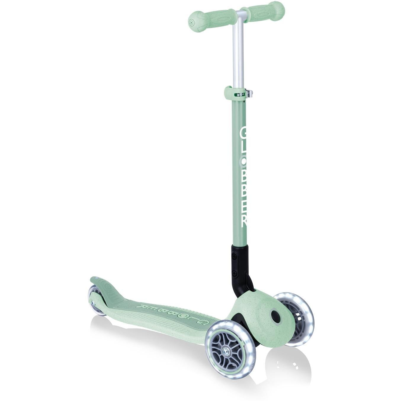 Globber Ecologic Primo Foldable Scooter With Lights Pistachio