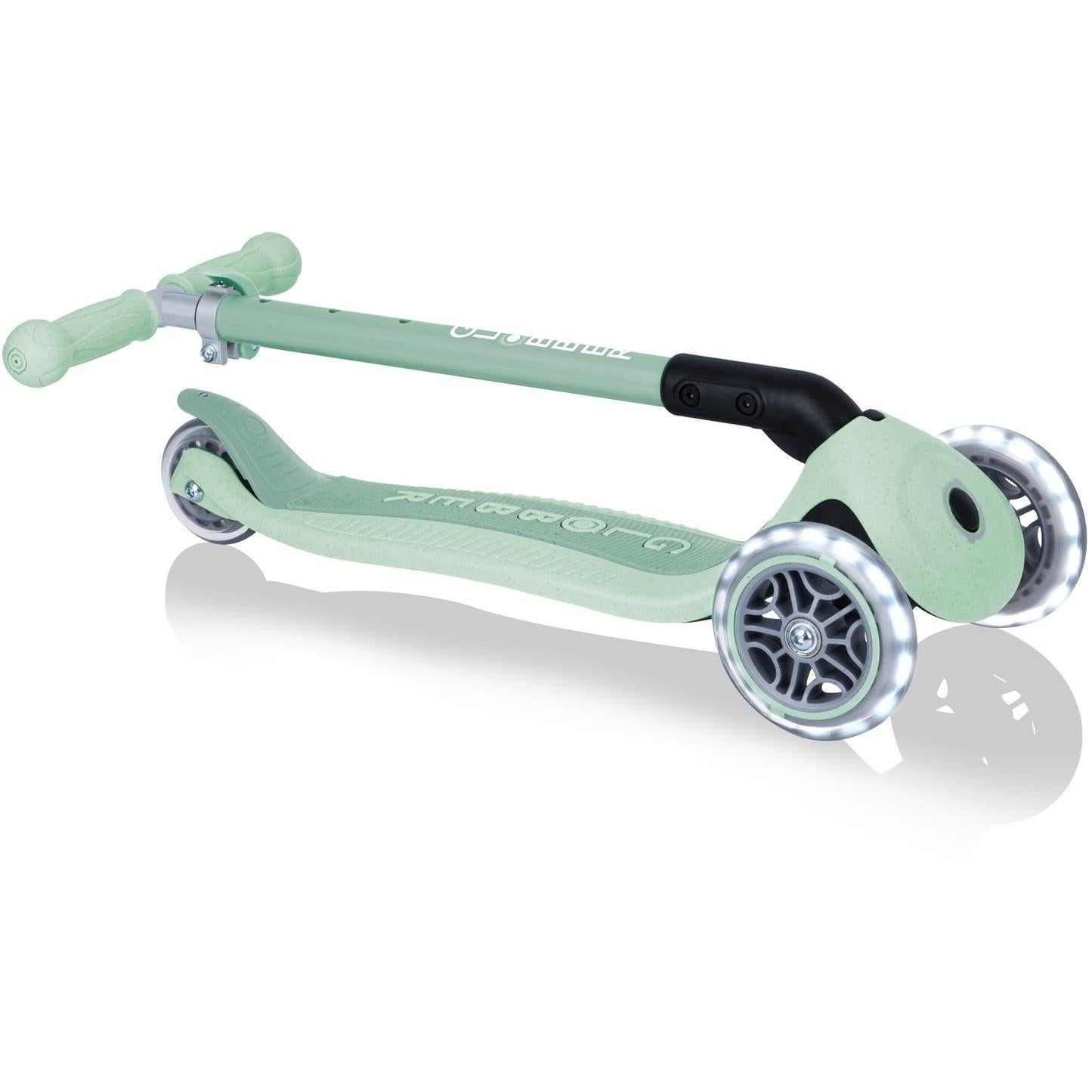 Globber Ecologic Primo Foldable Scooter With Lights Pistachio
