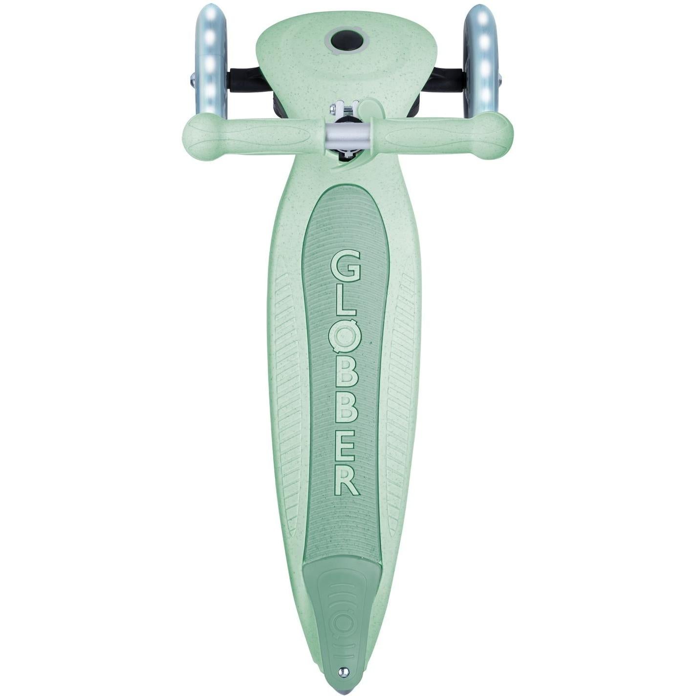 Globber Ecologic Primo Foldable Scooter With Lights Pistachio