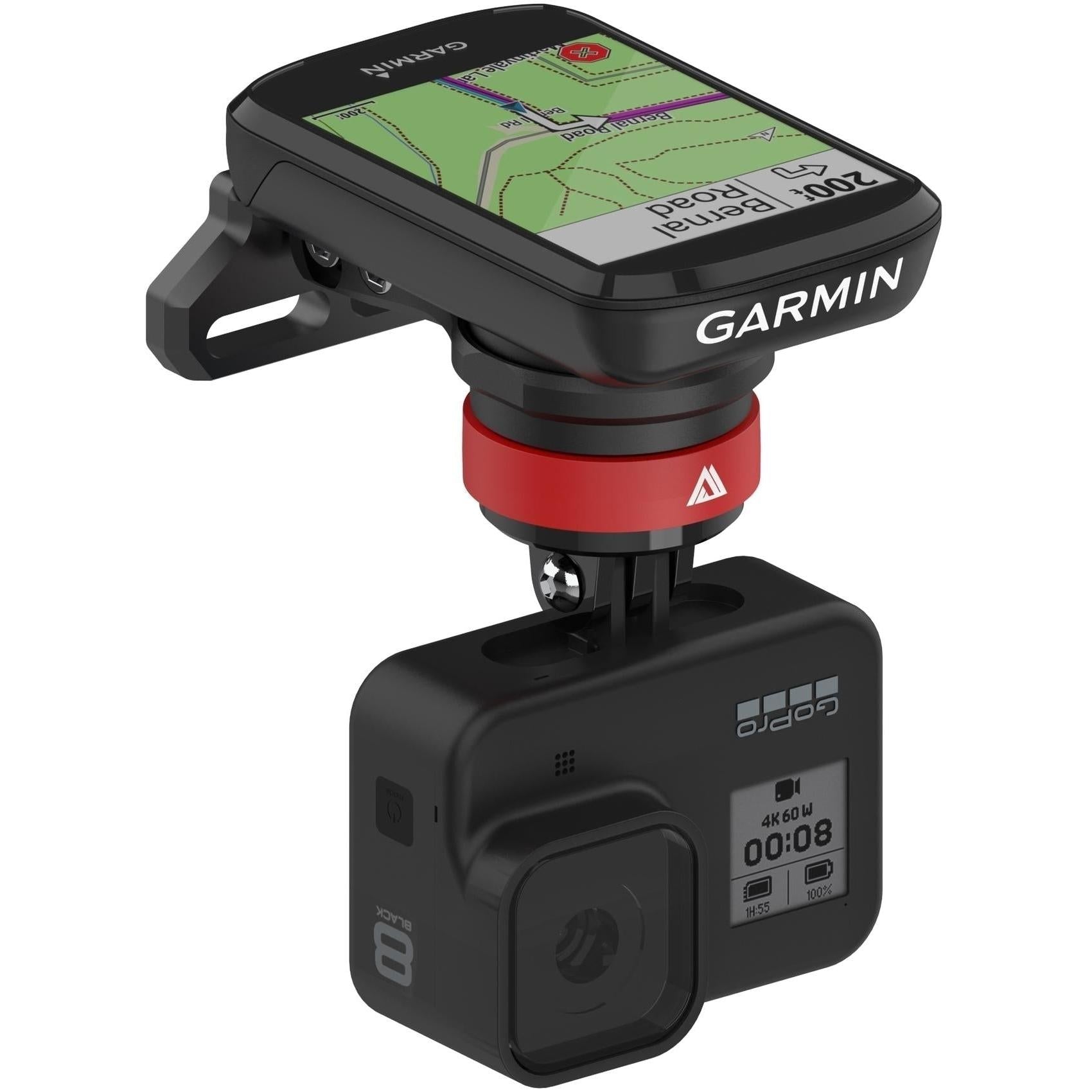 KOM Cycling Stem Computer Mount w/Quick Release GoPro Mount