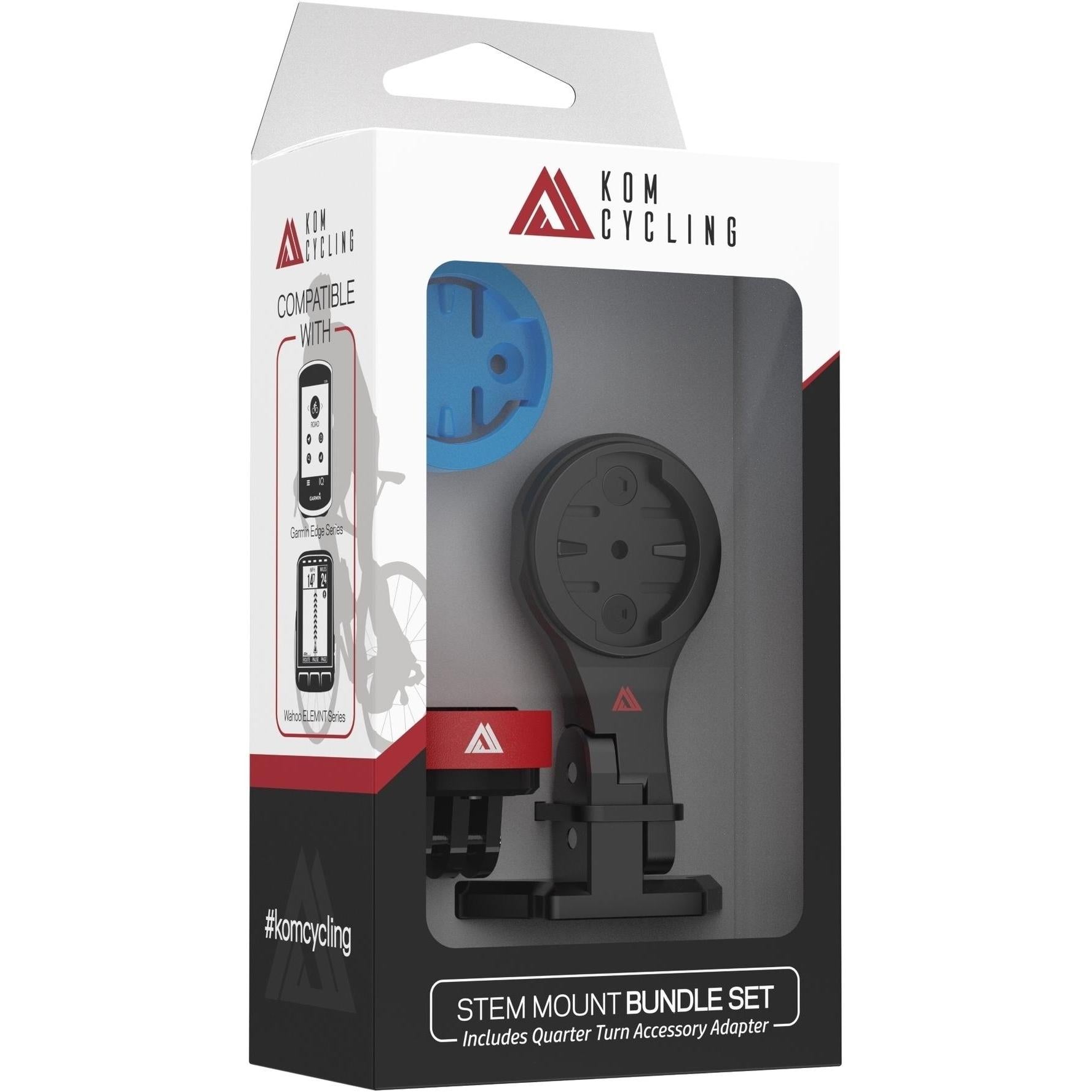 KOM Cycling Stem Computer Mount w/Quick Release GoPro Mount