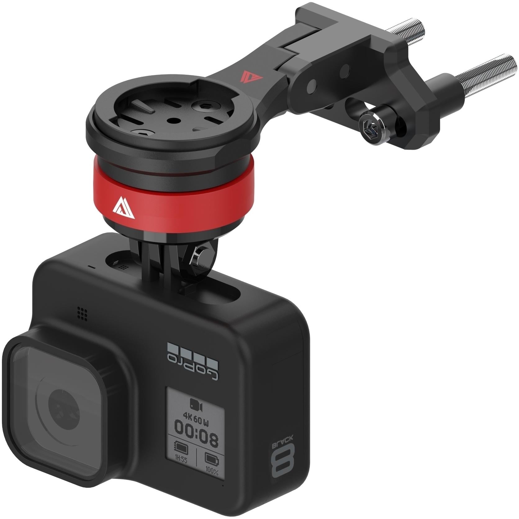 KOM Cycling Stem Computer Mount w/Quick Release GoPro Mount