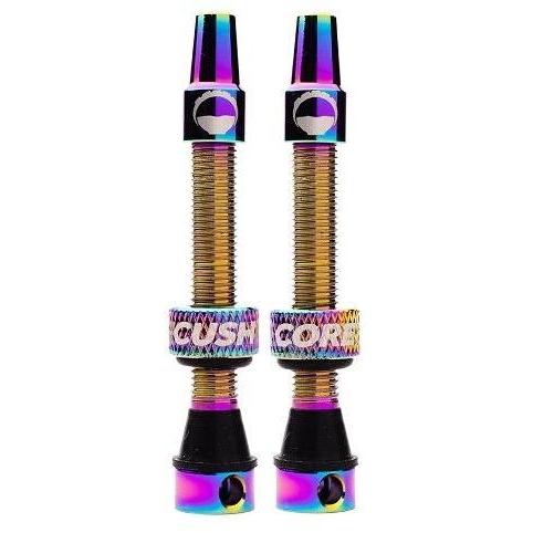CushCore Tubeless Valves (Pair) Oil Slick - 44mm