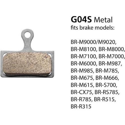 Shimano G04S Brakepad Metal Pads & Spring with Split Pin