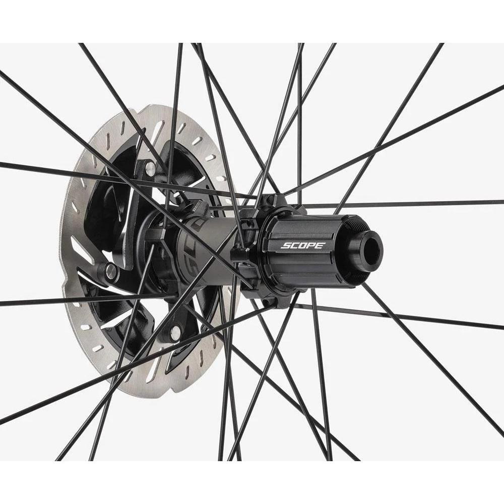 Scope S4.A Disc Brake Carbon Road Wheelset Shimano HG Black