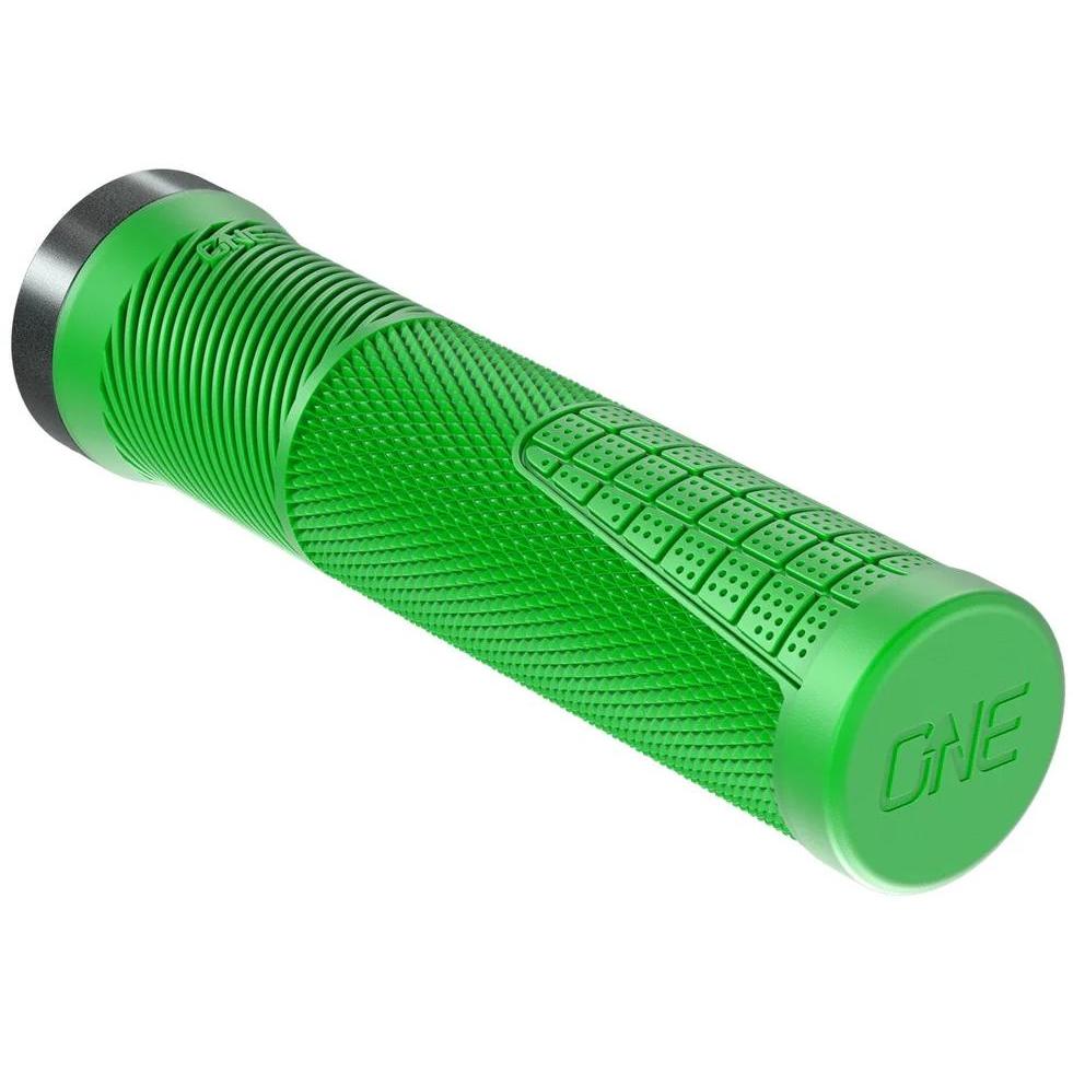 OneUp Components Thin Lock-On Grips Green