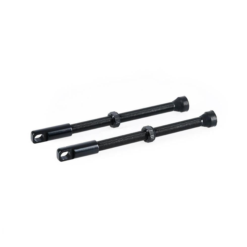 BPW Tubeless Alloy Valves 80mm Black (2 Per Card)