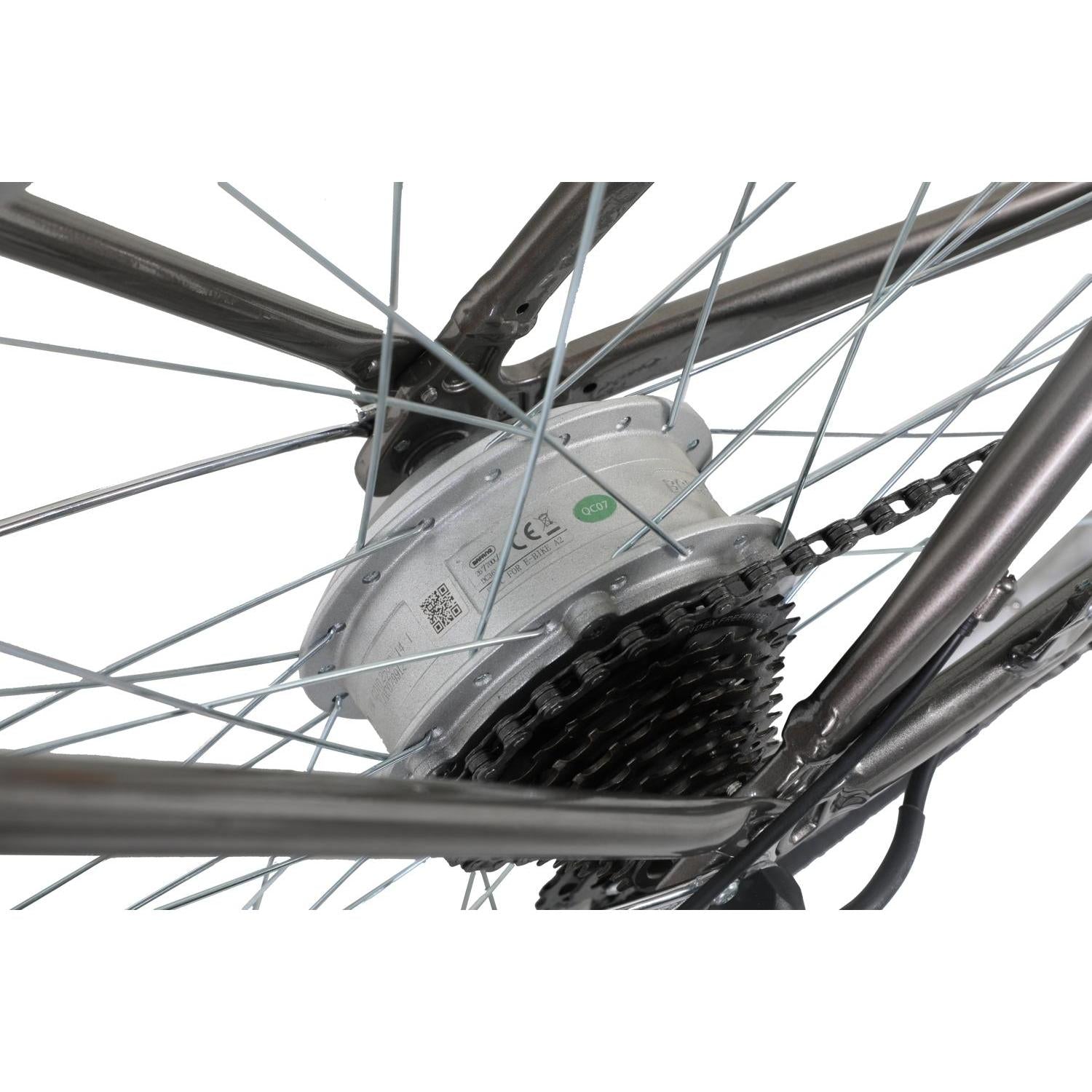 Pedal Downtown SL Electric Vintage Cruiser Bike Gloss Charcoal