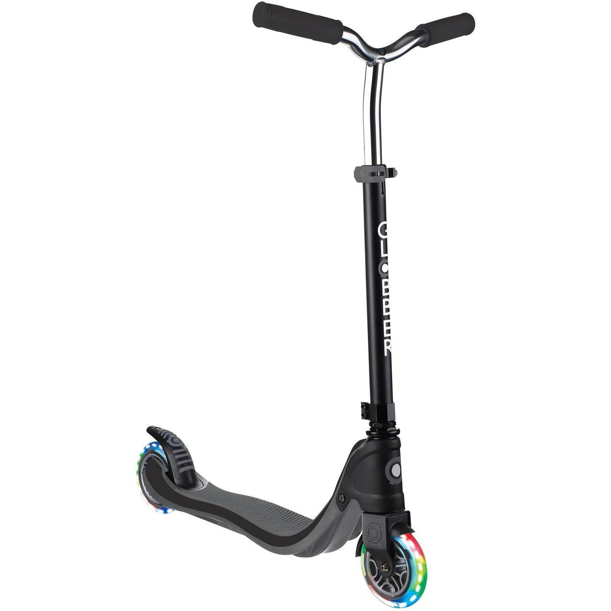 Globber Flow 125 Scooter with Light-Up Wheels Black