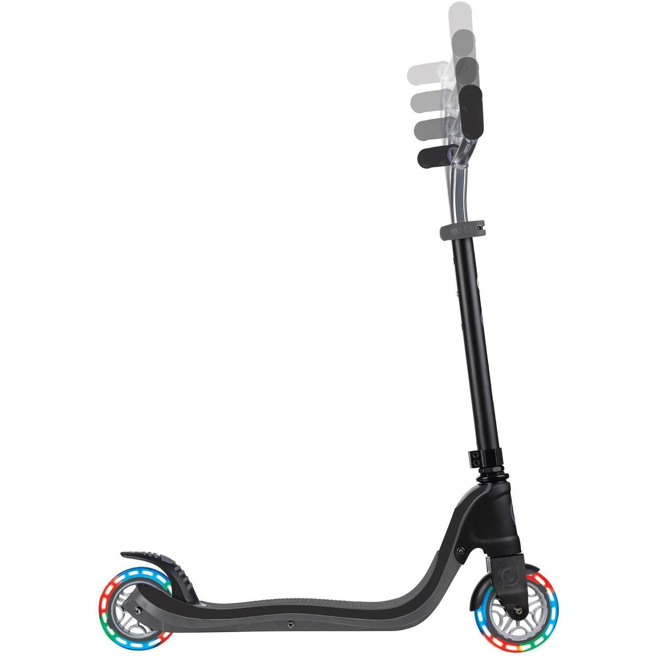Globber Flow 125 Scooter with Light-Up Wheels Black
