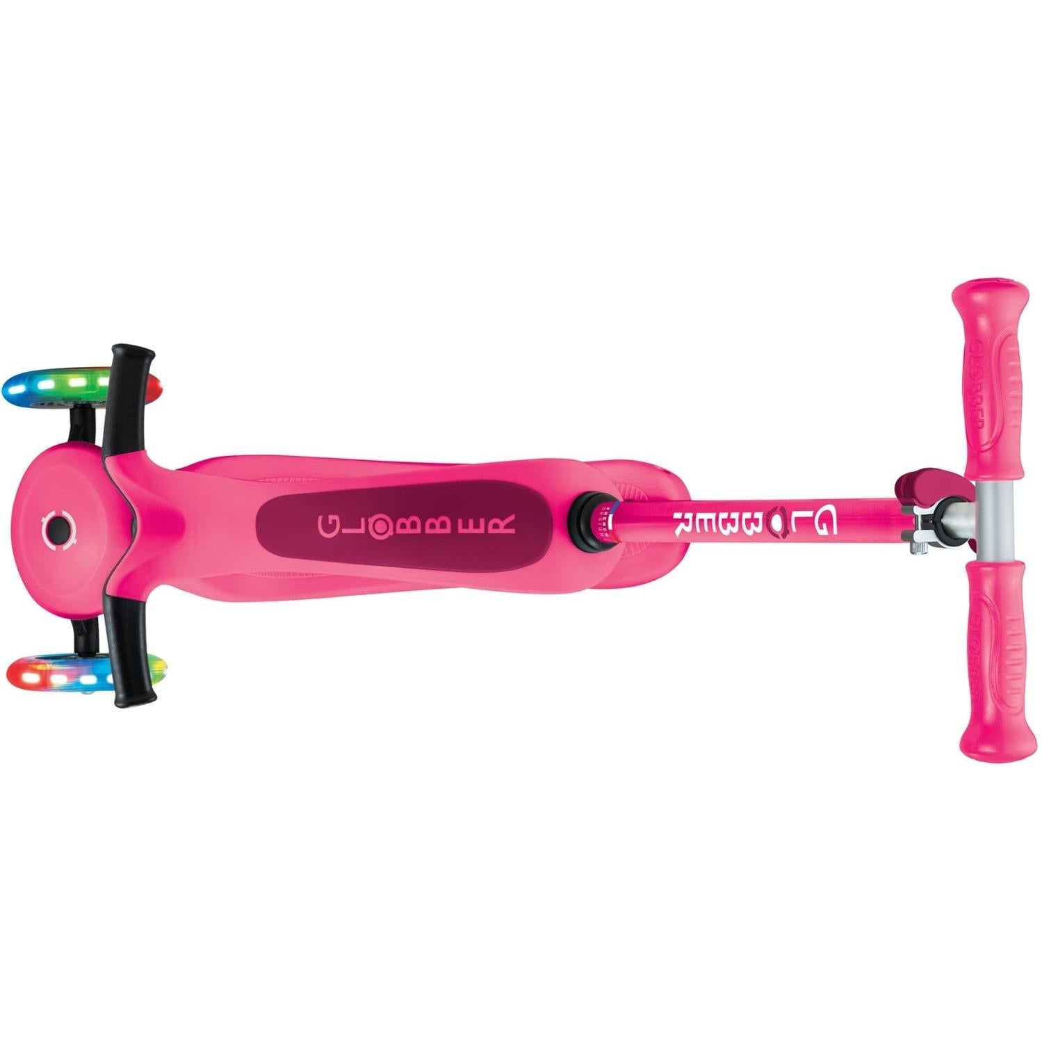 Globber Go Up Sporty Lights V2 Scooter Fuchsia/Dark Pink – 99 Bikes