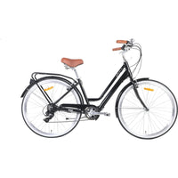 Pedal Uptown SL Electric Vintage Cruiser Bike 7-Speed Black