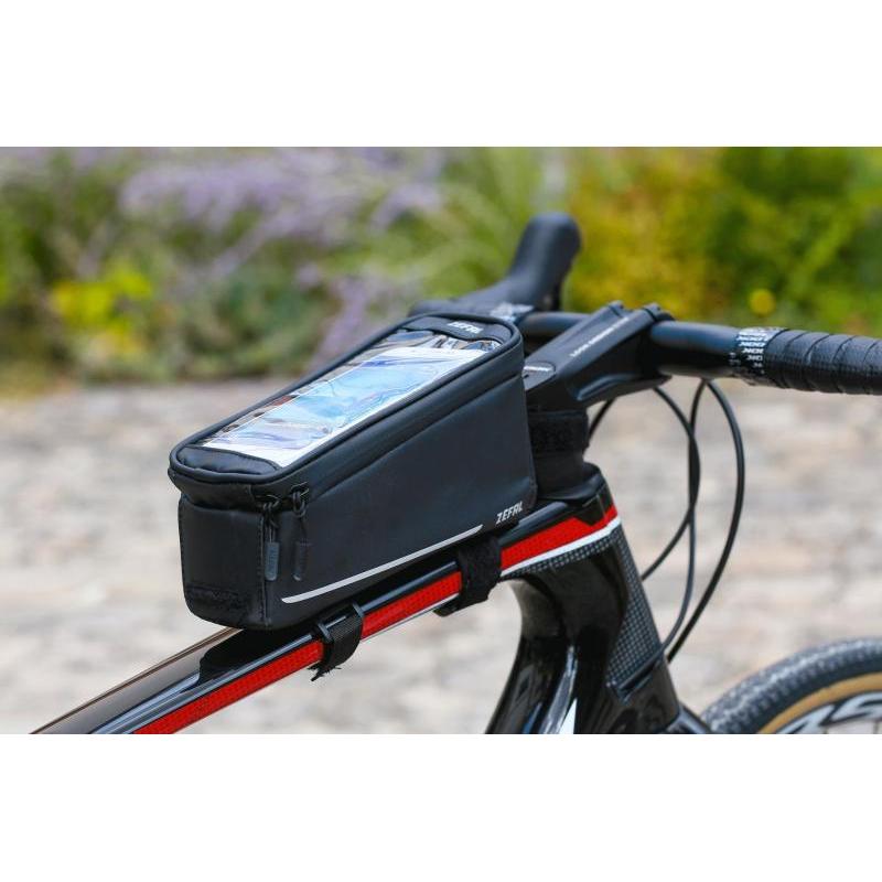 Zefal Console Pack T2 Top Tube Bag with Smartphone Compartment 1.3L Black