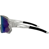 Cykal Hammer Sunglasses Matte Clear - Blue Flash Lens