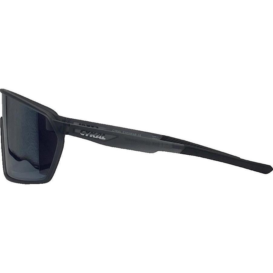 Cykal Handle Bar Sunglasses Matte Black - Smoke Flash Lens