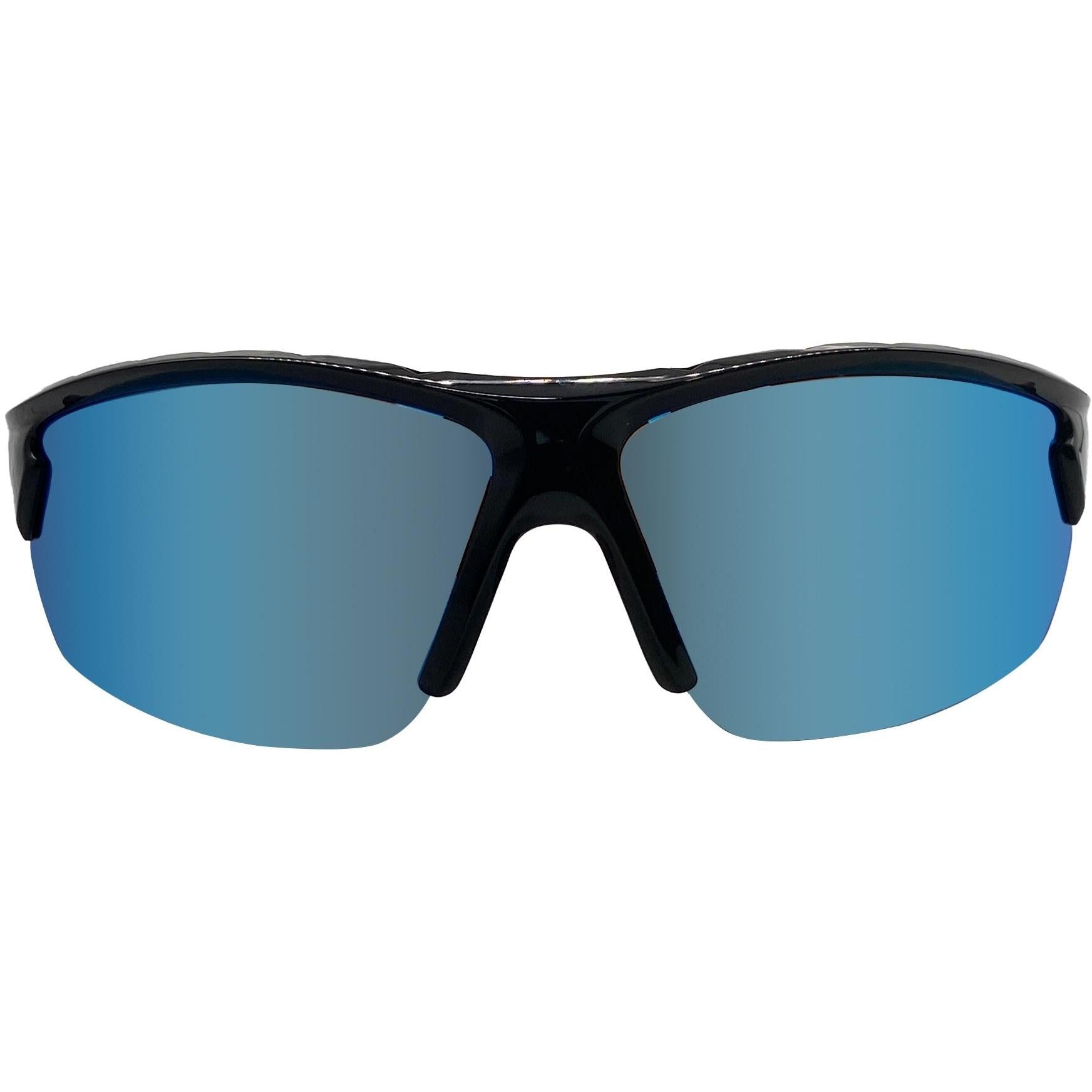 Cykal Climber Sunglasses Matte Black - Blue Flash Polarised Lens