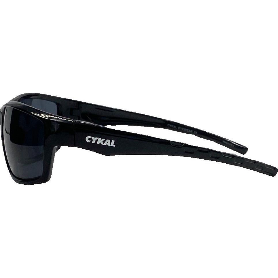 Cykal Speed Polarised Sunglasses Black Gloss - Grey Lens