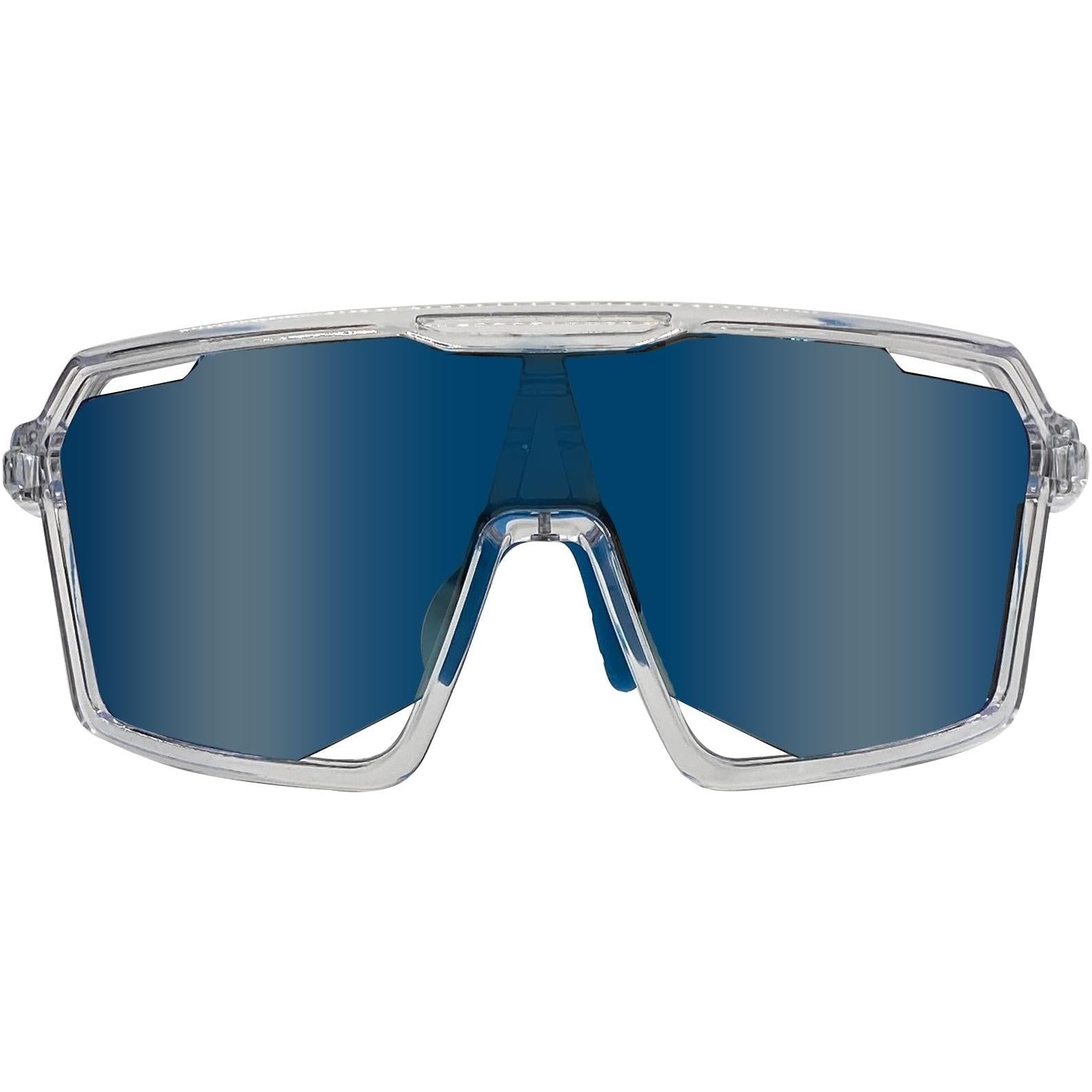 Cykal Decline Sunglasses Crystal Clear - Blue Flash Lens