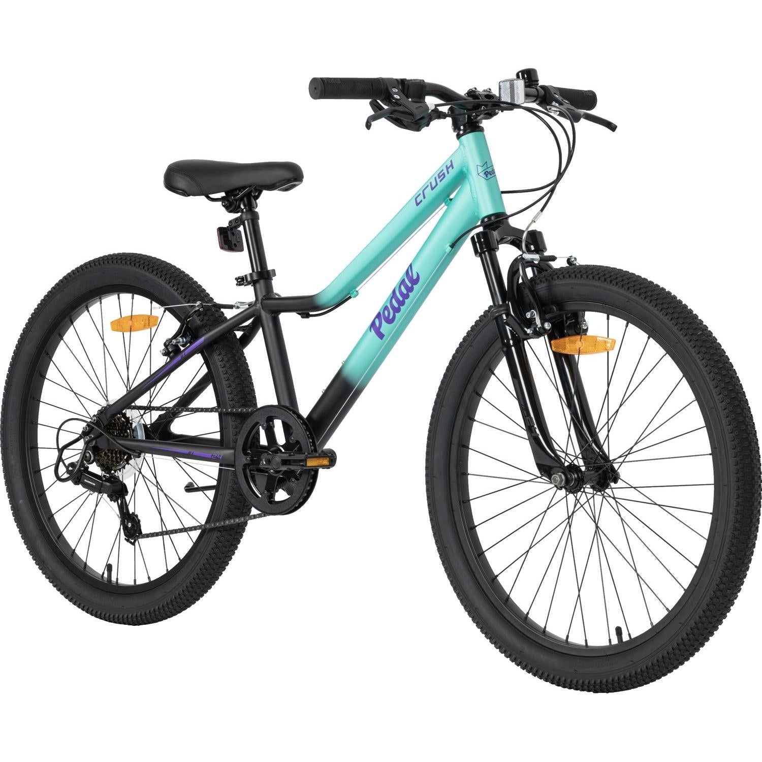 Pedal Crush 24'' Kids Bike Teal/Purple Fade