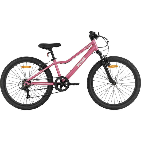 Pedal Crush 24'' Kids Bike Pink Grey – 99 Bikes - Main Image