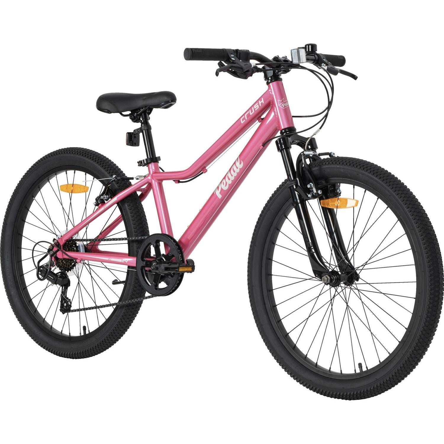 Pedal Crush 24'' Kids Bike Pink Grey