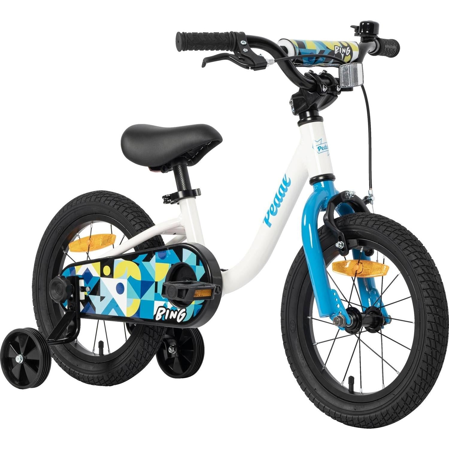 Pedal Bing 14'' Kids Bike White/Blue