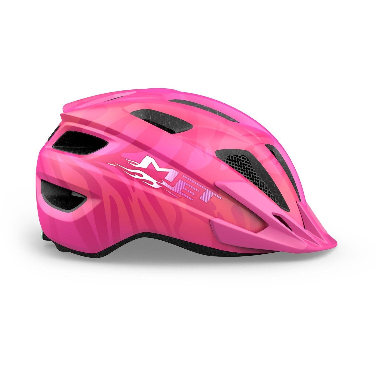 MET Crackerjack MIPS Kids Helmet Pink/Matt with LIGHT