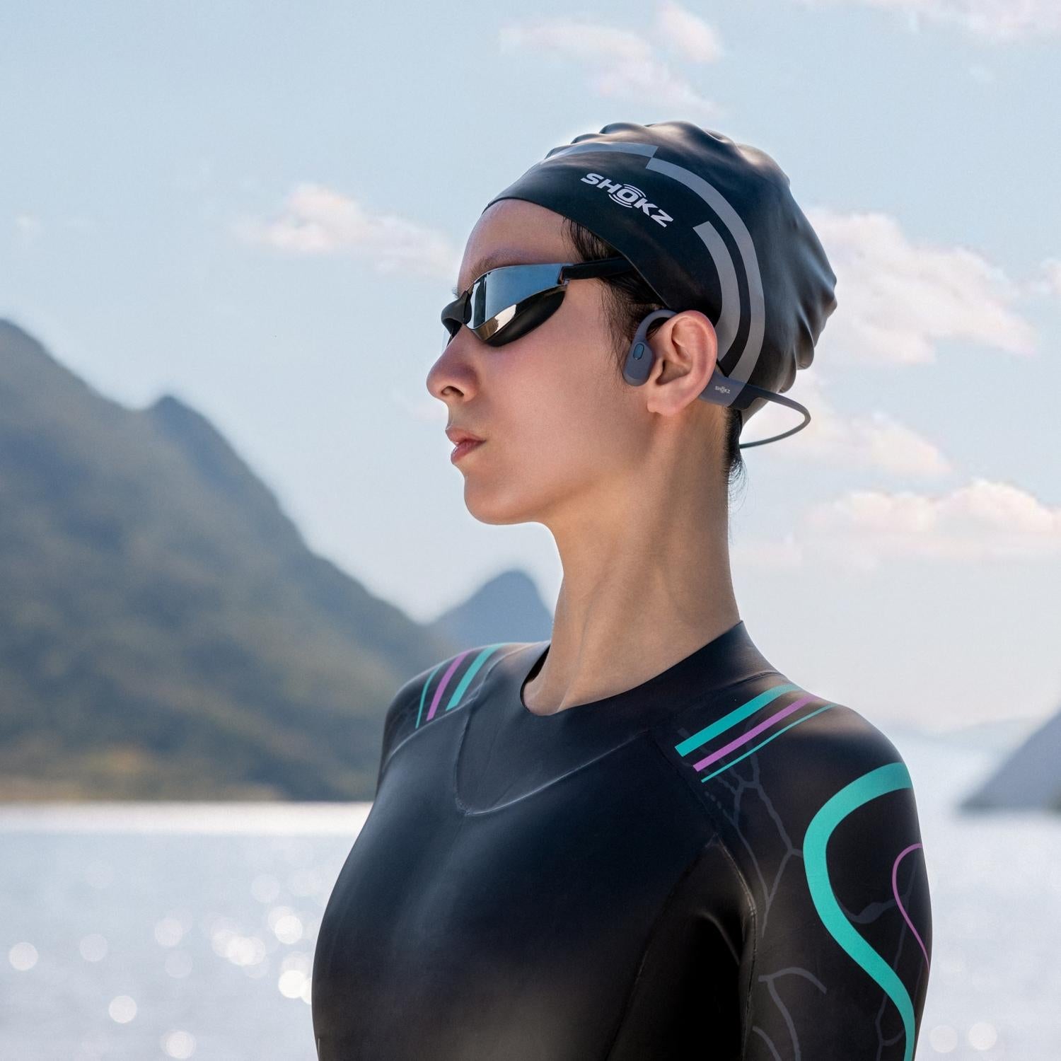 Shokz OpenSwim Pro Waterproof Headphones Grey
