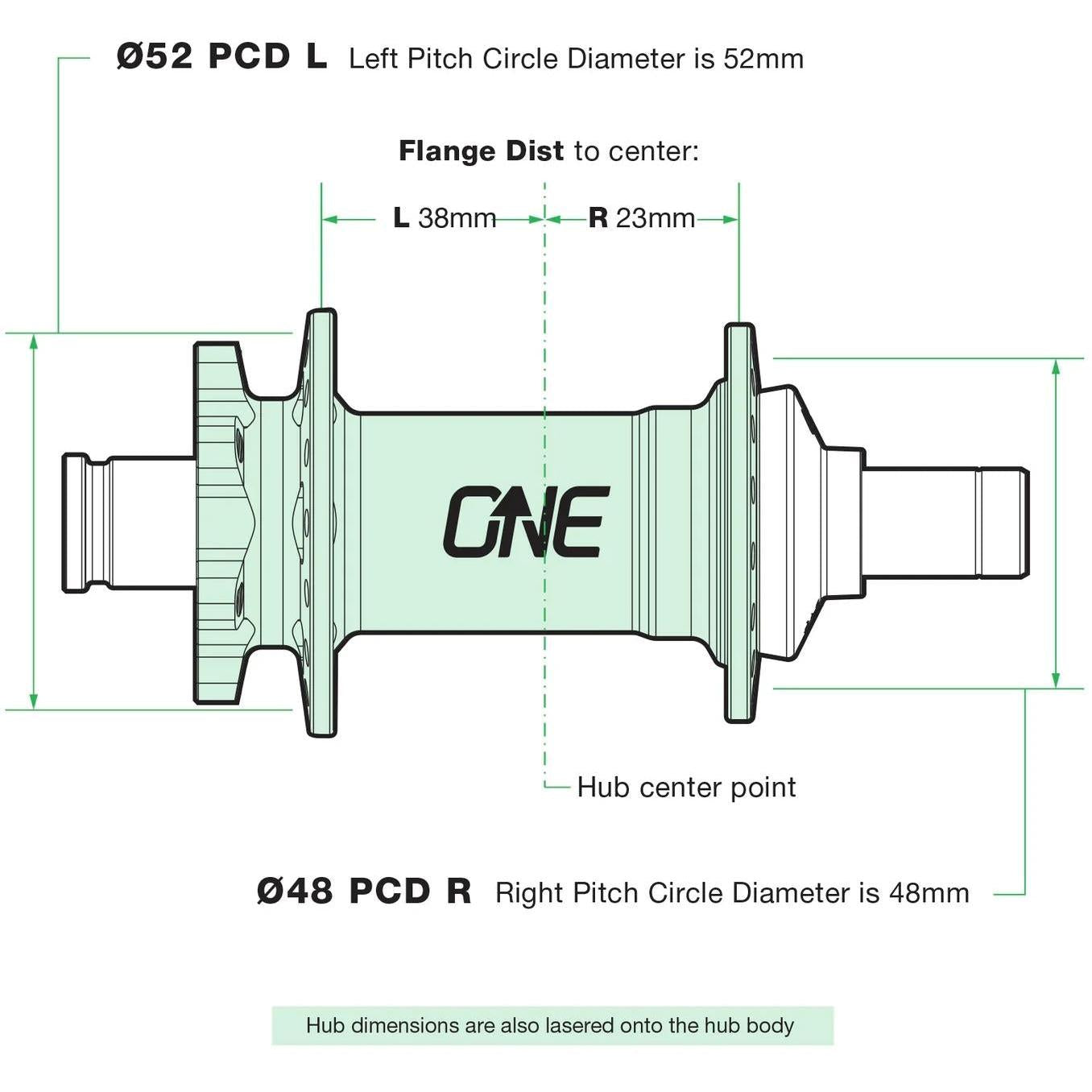 OneUp Components Rear Hub Boost 148 x 12mm 6B 32H Black
