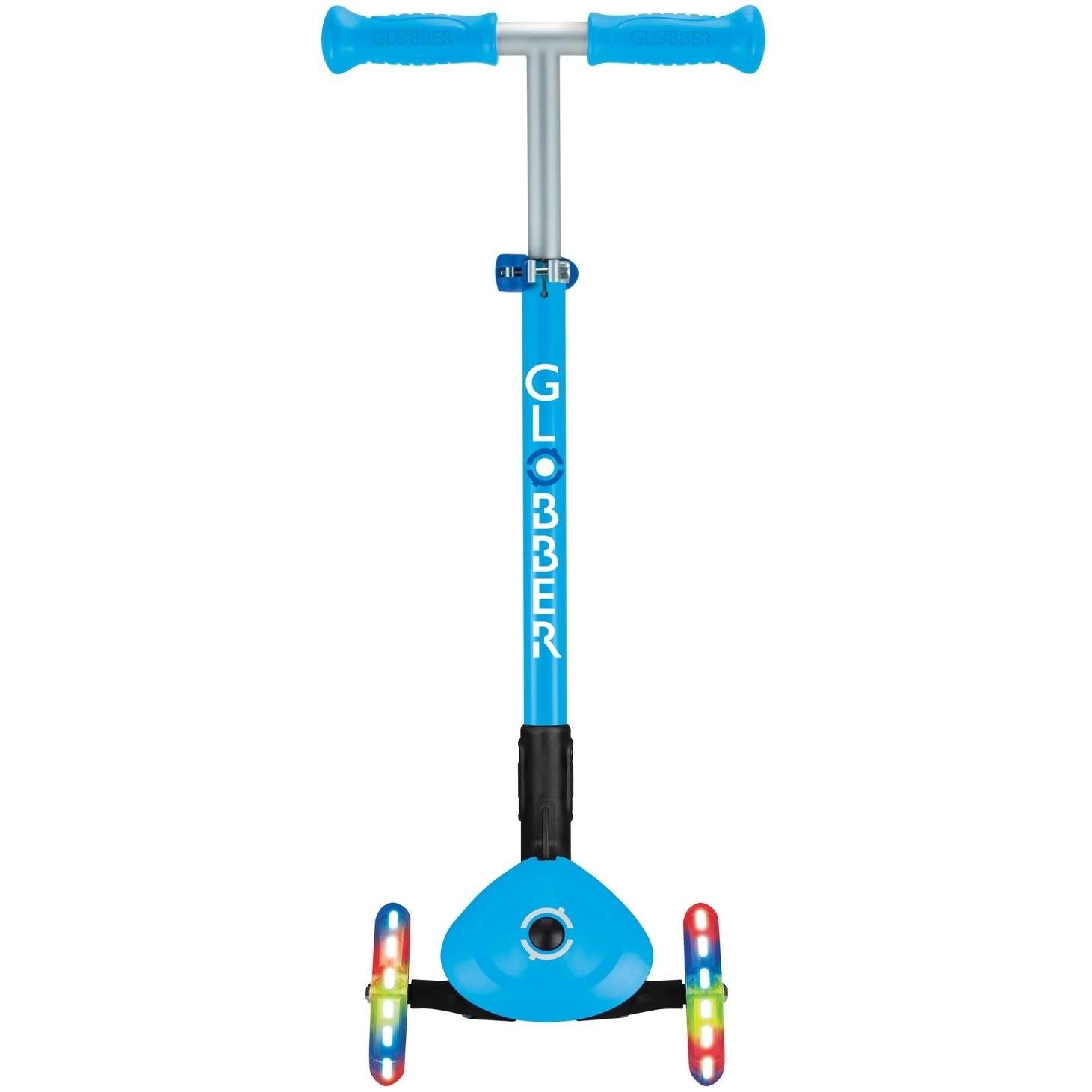 Globber Primo Foldable Lights Scooter Sky Blue/Navy Blue