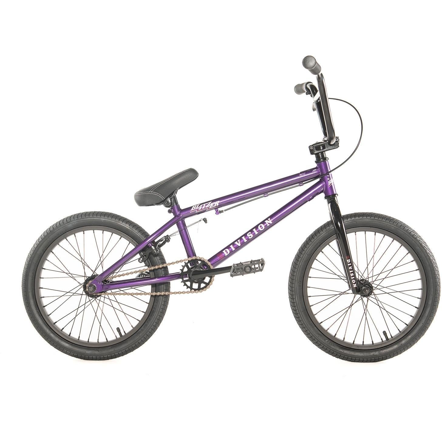 Division Blitzer 18'' BMX Bike Metal Purple – 99 Bikes